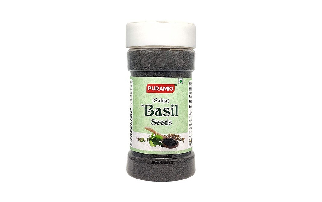 Puramio (Sabja) Basil Seeds    Plastic Bottle  125 grams